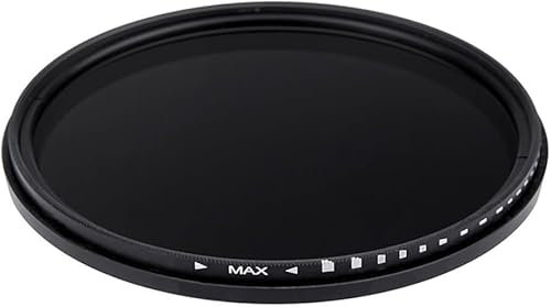 Premium Variabler Graufilter (ND2-ND1000), kompatibel mit Canon EOS M50 Mark II (72 mm)