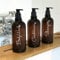 Waterproof Bathroom Bottle Decals Stickers Labels | Set of 3 | SHAMPOO, CONDITIONER and BODYWASH | Type 1