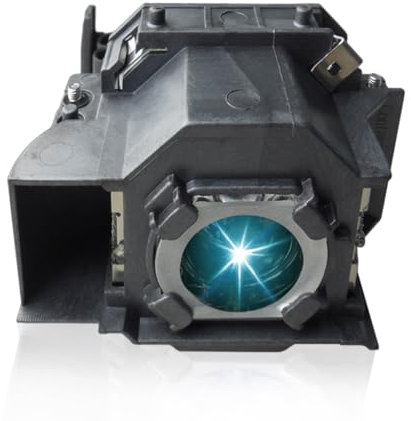 SORNEICDR Lámpara de Proyector para EPSON EL PLP34/V13H010L34 EMP-62 EMP-62C EMP-63 EMP-76C EMP-82 EMP-X3 Powerlight 62C powerlisgt 76c powerlisgt 82C lámpara de repuesto con carcasa