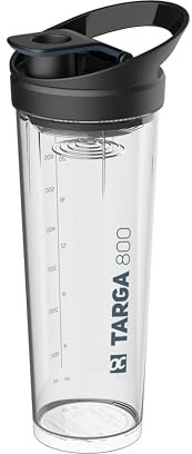 ROCKITZ Protein Shaker 800ml - leichte Reinigung + Protein Mischfeder = perfekt cremige Shakes ohne Klumpen - Fitness Wasserflasche Trinkflasche