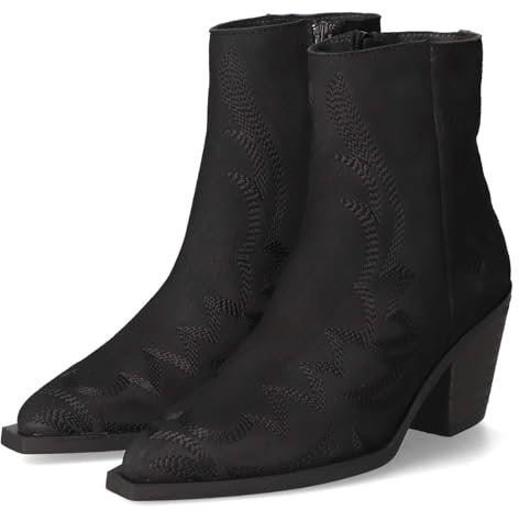 Apple of Eden Damen Stiefeletten SIA Schwarz Rauleder, Größe:40, Farbauswahl:schwarz