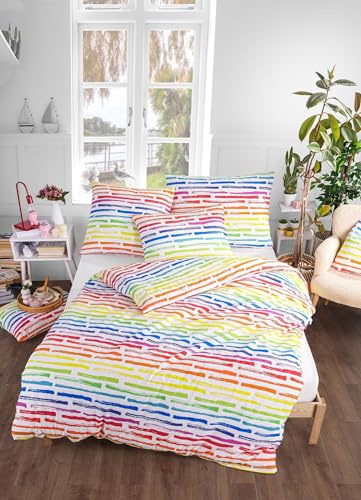 Renforce Bettwäsche Set 2 tlg. Elena 135 x 200 cm 80 x 80 cm
