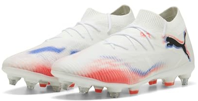 PUMA Unisex Future 8 Match MXSG Fußballschuh, White Black-Glowing Red, 45.5 EU, Puma Weiß, PUMA Schwarz, leuchtendes Rot, 46.5 EU