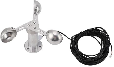 Windgeschwindigkeitssensor, 3 Tassen Windtester für Wetterstation Anemometer Robuste Windgeschwindigkeits-Testbecher aus Aluminiumlegierung