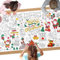 AYESY Weihnachten Mal Tischdecke für Kinder, 183 x 86 cm Ausmal Tischdecke Weihnachten, Riesige DIY Papier Tischdecke, Bastelposter, Spiele, Geschenke, Aktivitäten Banner, Kunst Klassenraum Dekoration