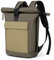 Lekeinchi Rolltop Rucksack Damen & Herren, Elegant Laptop Rucksack Wasserdicht mit 17 Zoll Laptopfach, Großer Reiserucksack Tagesrucksack Schulrucksack für Reisen, Uni Schule, Arbeit - Armeegrün