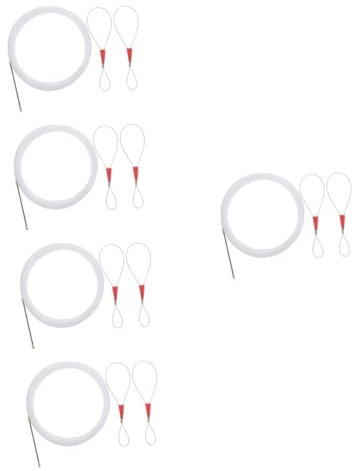 DOITOOL 5pcs Professional Electrical Wire Puller Tool Electric Wire Threader Cable Pullers for Electrical Cables Kit