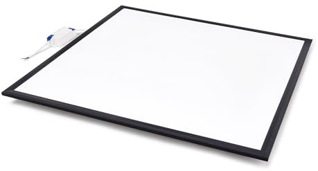 LED-Panel für Kassettendecke 60x60 50W – Neutralweiß 4000K – für abgehängte Decken – Einbaumontage – Backlit-Technologie – Energiesparend – 3 Jahre Garantie – 595x595x35 mm (Schwarz)