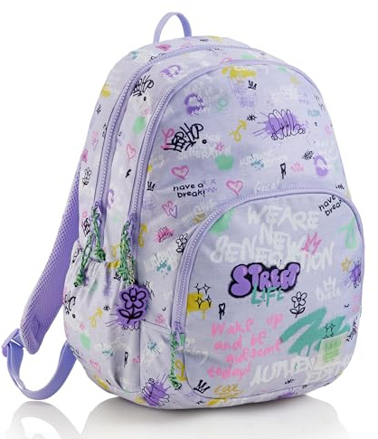 Miquelrius Unisex Kinder Mochila Triple Oslo Reciclada Wake Up Rucksack, Lavendelfarben