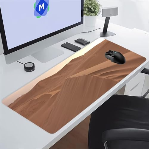 Tapis de Souris Gaming Paysage Désertique XXL Mouse Pad, Grand Tapis Bureau avec Base Anti-Dérapage, Extended Long Clavier Pad Large Mousepad pour PC Gamer et Le Bureau 600x300x3 mm