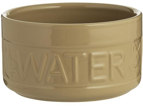 Mason Cash: Cane Dog Water Bowl - 7.8, 81oz -Tan Food-Water Dish, Durable Ceramic Stoneware, Microwave-Dishwasher Safe, Pet Meal Feeding-Hydration