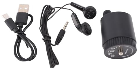 Eujgoov Dispositivo de Detección de Fugas de Agua, Detector de Fugas, Amplificador de Sonido, Penetración 13000X con Batería Recargable de 200 MAh para Tuberías, Paredes, Pisos