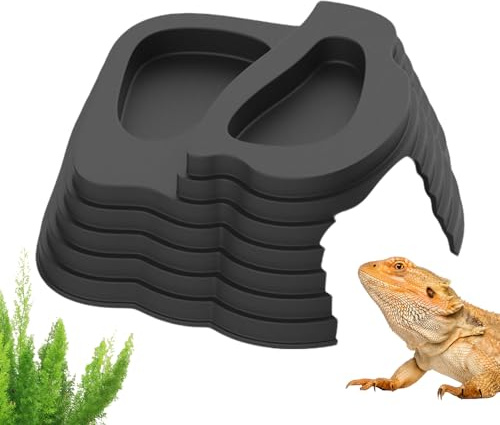 Gamelle pour Tortues, en PVC, antidérapante, avec Toboggan, pour Aquarium, Tortues, Amphibiens, Grenouilles, Geckos, Serpents, lézards, Reptiles