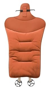 LDGSUPH Winter Autositzkissen Winterwarme Flanell-Sitzkissen – Für MINI F55/F56/R55/R56 (Cooper, Clubman) – Autositzheizung Für Kaltes Wetter Sitzauflage Winterplüsch(Orange Backrest)
