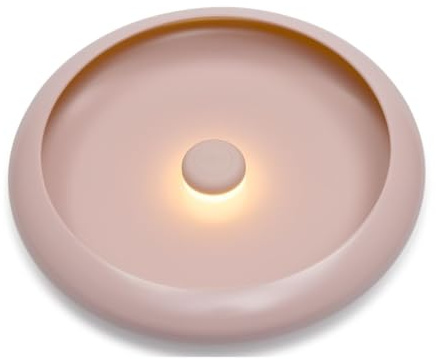 Fatboy Oloha Large Wandlampe - Wandleuchte - Ø37,5cm - Soft Pink | IP55, Lampe für Aussen und Innen, Dimmbare LED Wand Lampe mit Ladefunktion, 8 bis 90 Stunden Betrieb, 2200K Außenlampe