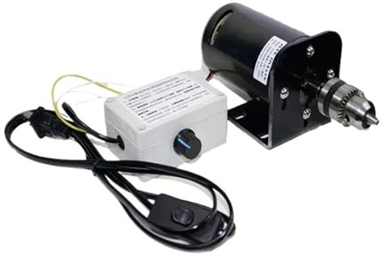 1PCS 220V 350W Motore a corrente continua a magnete permanente doppio cuscinetto a sfere Tornio ad alta velocità Trapano da tavolo for macinazione Motore del trapano(TYPE F)