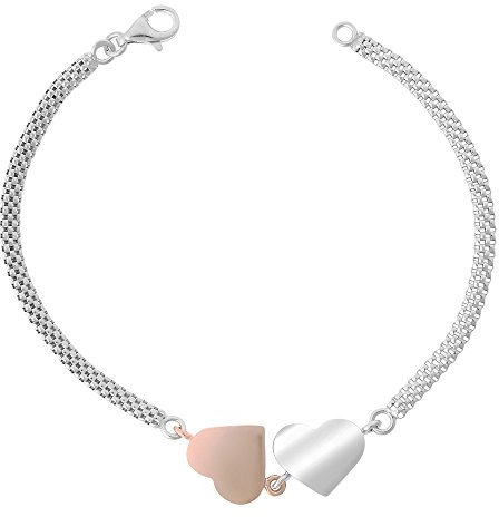 Orphelia Damen-Armband Silber vergoldet teilvergoldet 18 cm - ZA-7104
