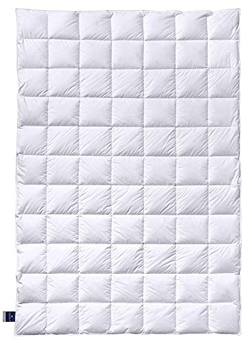 Billerbeck Bettdecke Almira® – 200 x 200 cm – Sommerdecke – Daunendecke mit Gänsedaunen und -Federn, 90% Daune, 10% Federn – Wärmestufe leicht