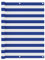 vidaXL Ecran de Balcon Brise-Vue Brise-Vent de Jardin Ecran de Protection Ecran d'Intimité Extérieur Imperméable Blanc et Bleu 120x600 cm Tissu Oxford
