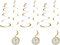 Amscan 9915634 Botanical Cross Swirl Decor