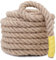 Juteseil, 1,6 cm natürliches Hanfseil, gedrehtes Manila-Seil für Basteln, Gartenarbeit, Klettern, Hängematte, nautisch, Tauziehen, Geländer, Heimdekoration (1,6 cm x 3,4 m)