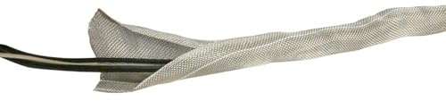 DESIGN ENGINEERING - RFI Shield Split Sleeve 1 x 36' Tinned Copper Wire Shielding Sleeve Includes 17. 5 Grounding Strap Flexible, Durable RFI/EMI Shielding