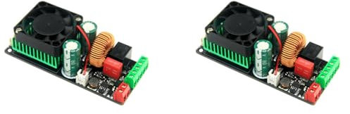 Janasiba 2 x Verstärkerplatten-Modul, D, digitaler HIFI-Verstärker, 500 W, mit Lautsprecherschutz, als LM3886 IRS2092S