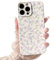 NITITOP Compatible with iPhone 14 Pro Max Case Cute Flower for Women Girls Floral Purple Rose Design Vintage Shockproof Soft Girly Slim TPU Fashion Protective Phone Cover - Purple