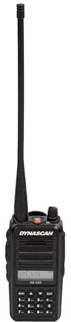 Dynascan AB- 650 - Walkie Talkie RX/TX Banda Aérea | Transmisión Air Band | VHF Aviación 118-136.975 MHz | Pilotos de Drones, radioescuchas, radioaficionados, Ham Radio | Compatible Yaesu, ICOM