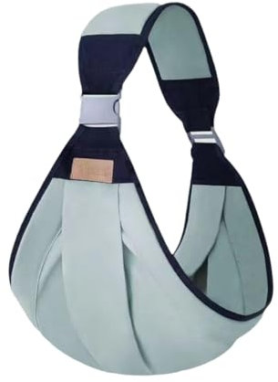 IKOPFLN Echarpe de Portage Multifonction Réglable et Respirante pour Nouveau-né jusqu'à 20 kg (vert)