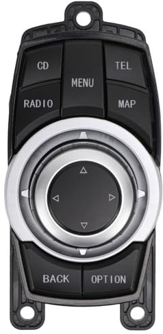 Niiyen Controlador de interruptor multimedia de 10 pines Joystick 65829206446 Perilla de control multimedia Plug and Play para F07 F10 F01 F02