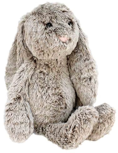 BEMIRO Osterhase Kuscheltier – 60 cm, mit Schlappohren, braun, Schwarze Kunststoffaugen, niedliche Kunststoffnase, kuschelig weich