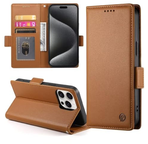 Cover per Samsung Galaxy A35 5G, in pelle PU, con funzione di supporto, video, porta carte di credito, biglietti di credito, custodia per Samsung Galaxy A35 5G, colore: Marrone