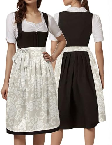 TBloevwlh Dirndlschürze Traditionelle Jacquard-Schürze Trachtenkleid Dirndlkleid Damen Kristin MidSchürze Für Dirndl Trachtenschürze Midi