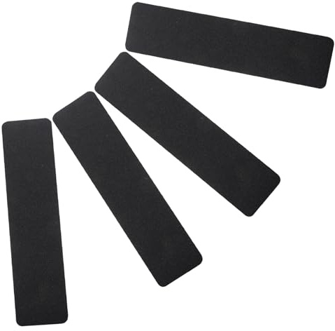 4 Stück Antirutschstreifen PVC Schwarze für Treppen und Rampen
