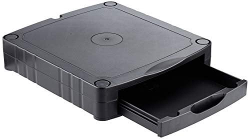 Compucessory Monitor Screen Riser 67mm Stackable 1 Drawer W307xD337xH70mm Black Ref CCS25307