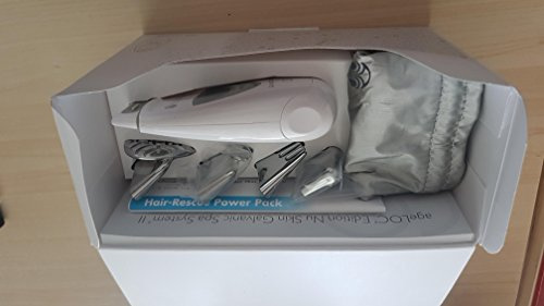 falte plancha NU Skin galvanic Spa Sistema II color blanco con cuatro accesorios