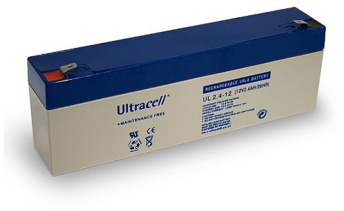 Wentronic Batterie au plomb Ultracell 12 V 2,4 Ah FastOn 187-4,8 mm (Import Allemagne)