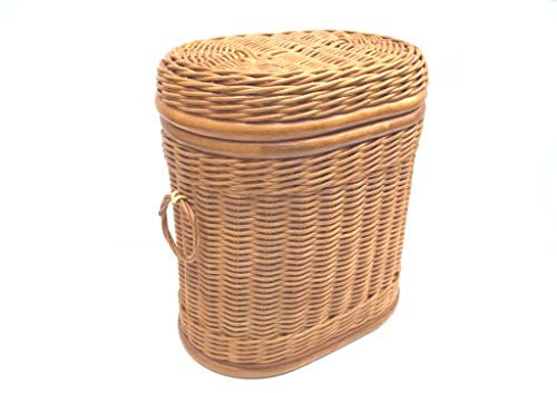 Wäschekorb,Wäschetonne in ovaler Form aus Rattan Gr.1