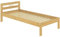 Erst-Holz® Jugendbett Einzelbett 80x200 Kieferbett Natur Massivholz Futonbett Rollrost 60.64-08