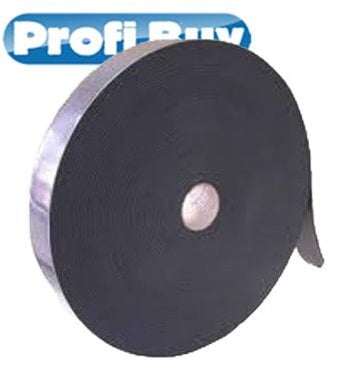 GenWJ Trennwandband / Nageldichtband TW 50 | Schwarz, 50mm x 3mm x 30m