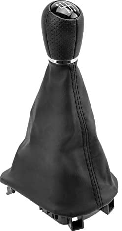 Origen Pomo + Fuelle de Cambio de Marcha Específico Seat Leon I MK1, Toledo II MK2 para 6 Velocidades. Perfecto para el Remplazo del Pomo y Fuelle Original.