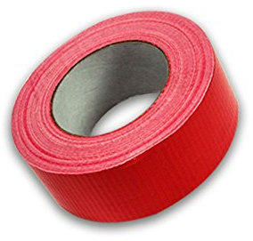 Gewebeband rot, Breite 50mm, Länge 50m