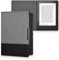 kwmobile Étui liseuse Compatible avec Kobo Aura H2O Edition 1 - Housse avec Rabat magnétique en Tissu Canevas pour liseuse