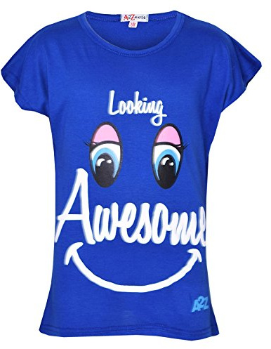 A2Z 4 Kids Girls Baby Print Top Looking Awesome Age 5-13 Yeras