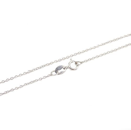 NaturSchatulle Feine Silberkette 925 Sterling Silber 40-80cm Halskette ohne Anhänger Damen 1,2mm Ankerkette Ringverschluss Länge Panzerkette (50cm)
