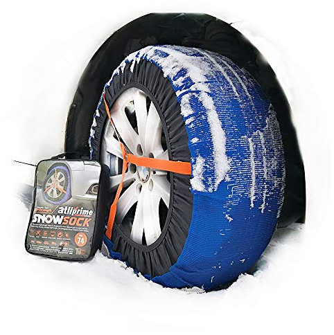 atliprime Schneekette aus Stoff, Textil-Reifenketten, SUV-Schneesocken für SUV/4 x 4/leichte LKWs (KD450)
