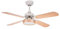 FABRILAMP Ventilador 16W, 1200lm, blanco, 4 aspas reversibles, 4000K, 39x107cm, con control remoto; ideal para refrescar y iluminar espacios.