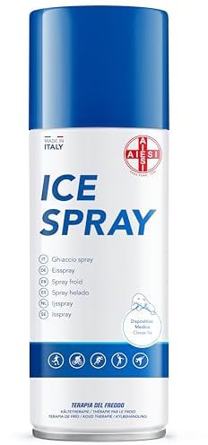 AIESI® Kältespray mit MENTHOL 400 ml dose ICE SPRAY, Made in Italy