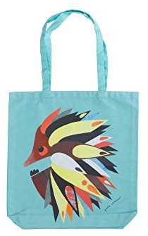 MAXWELL & WILLIAMS Große Tragetasche, Motiv Kakadu, 100% Baumwolle, Mehrfarbig, 42 x 41 cm, mit Print des Australischen Künstlers Pete Cromer, Farbenfrohe Einkaufstasche